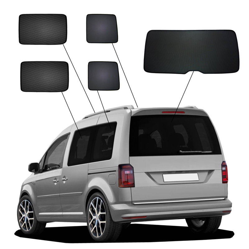SunClip Zicht- & Zonwering  Volkswagen Caddy IV Variant 5-deurs 2015-2020 (met achterklep)