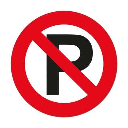 Sticker 'Parkeren Verboden'