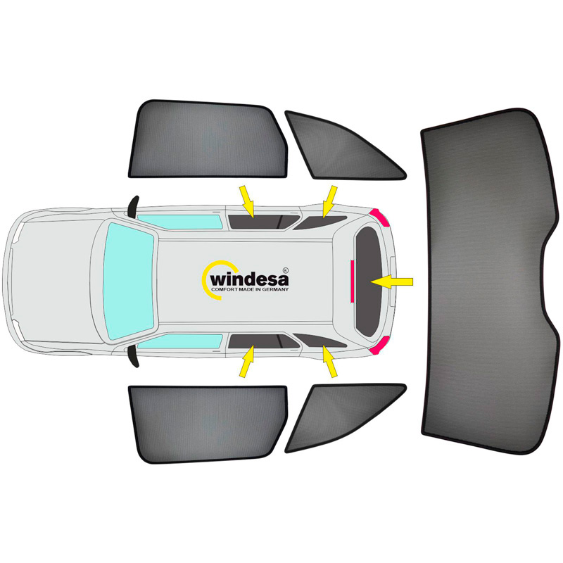 SunClip Zicht- & Zonwering  Opel Astra K Sportstourer 2016-2021