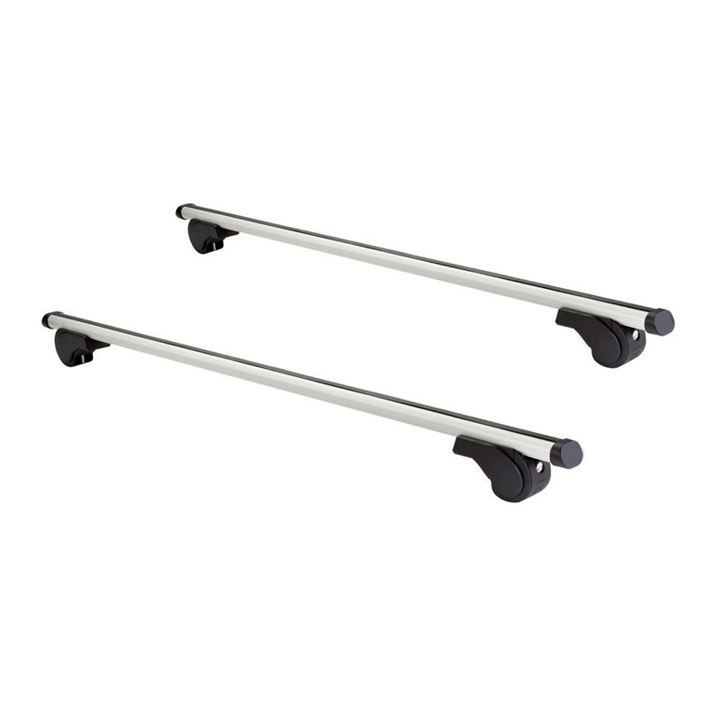 Dakdragerset Twinny Load Aluminium A51  Audi/BMW/Fiat/Ford/Seat/Skoda/VW/Volvo (voor auto's met open dakreling)