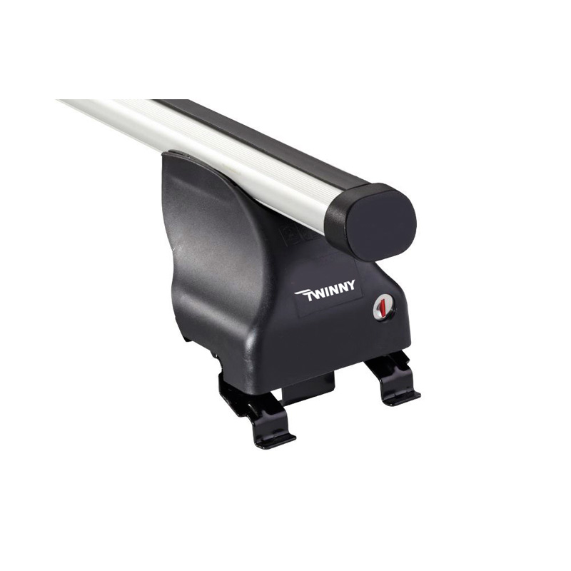 Dakdragerset Twinny Load Aluminium A23 semi pasvorm (voor auto's zonder dakreling)