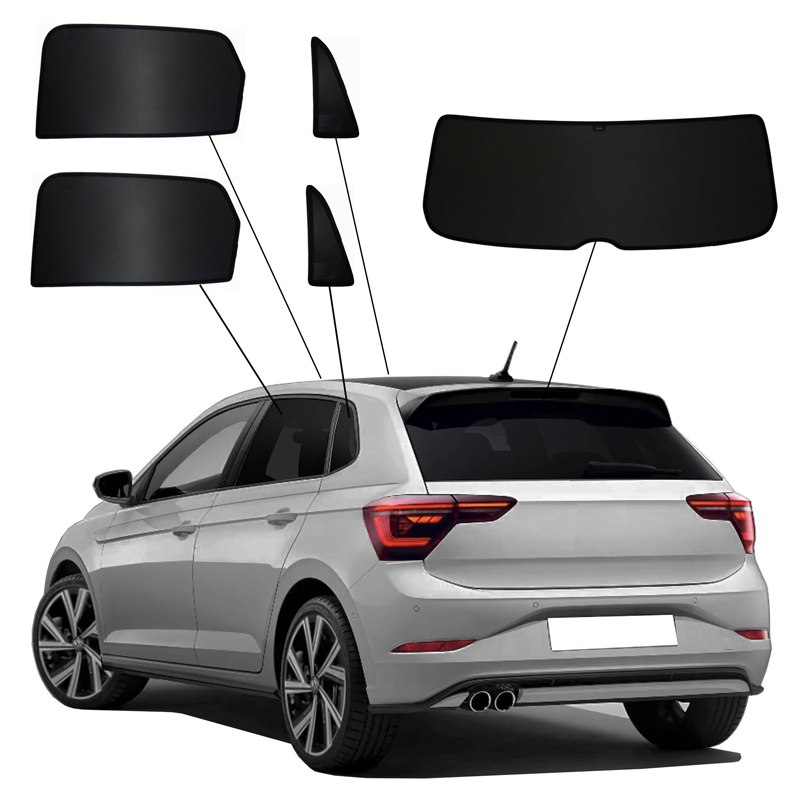 SunClip Zicht- & Zonwering  Volkswagen Polo VI (AW) 5-deurs 2017-2021 & FL 2021-
