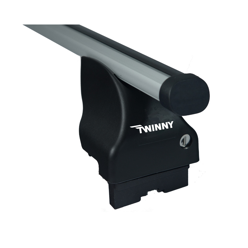Dakdragerset Twinny Load Aluminium A25 semi pasvorm (voor auto's zonder dakreling)